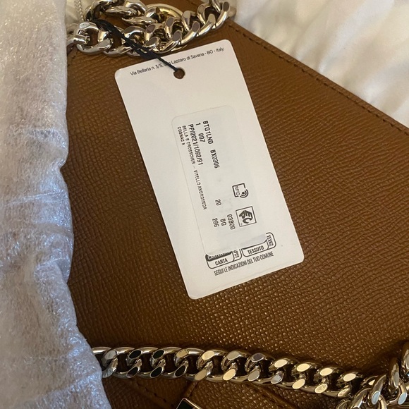 Furla Bella Medium Cognac Saffiano Leather Crossbody/Shoulder Bag Full Inclusion - Picture 6 of 6